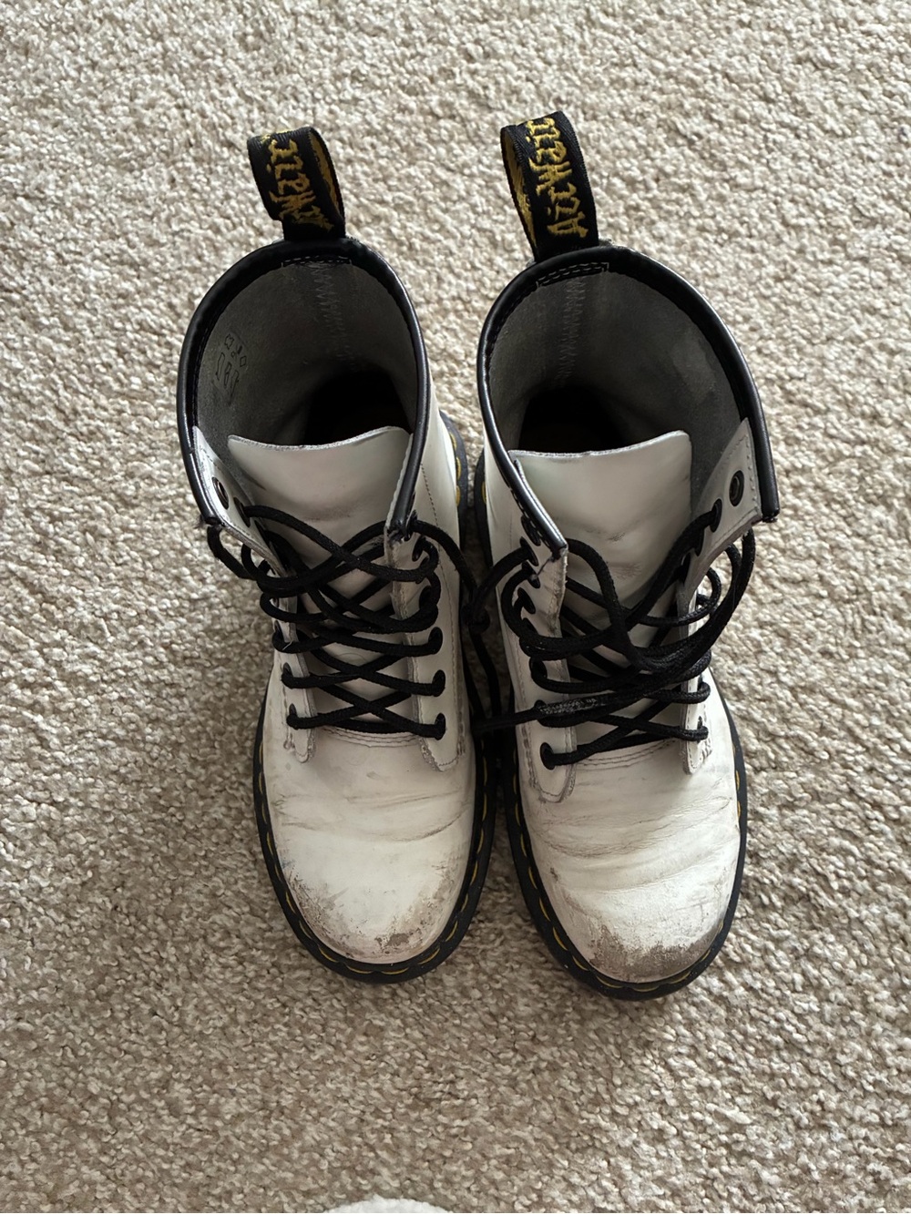 White dr marten boots - Picture 5 of 6